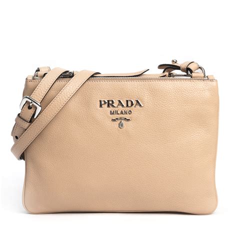 prada vitello phenix crossbody gold small beige|prada silver crossbody wallet.